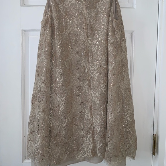 Lauren By Ralph Lauren Dress Gold 16P - Picture 2 of 6